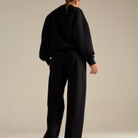 Comfort Outdoor 1/4 Zip Graphic Sweat | Black