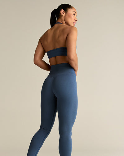 Motion Seamless Halter Bra | Blueberry