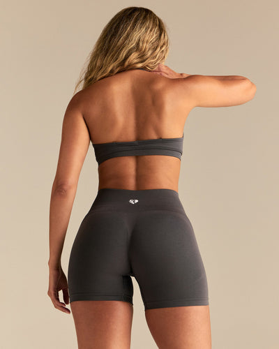 Define 2.0 Seamless Scrunch V-Neck Bra | Graphite