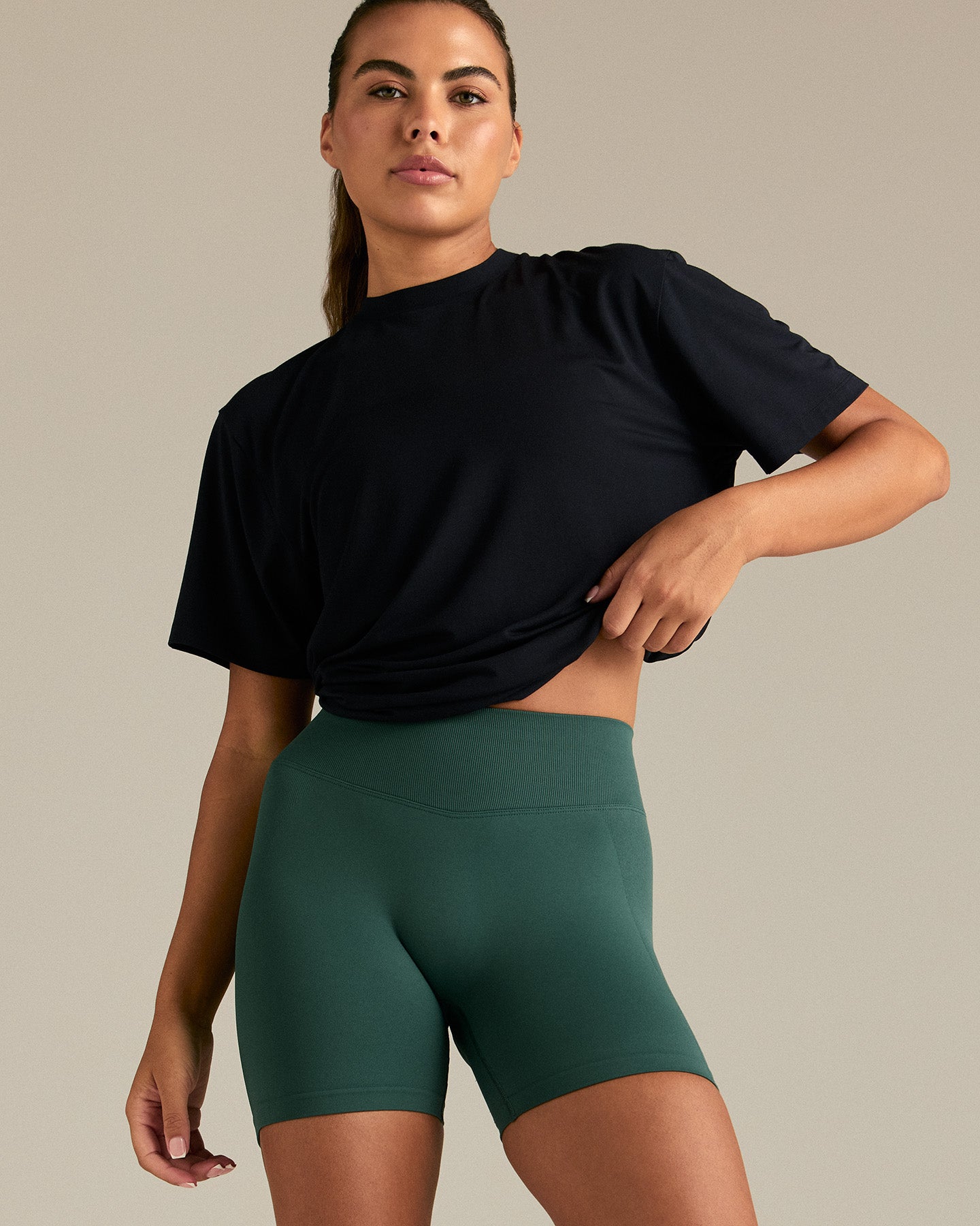 Comfort Oversized Hook Up T-Shirt | Midnight Black