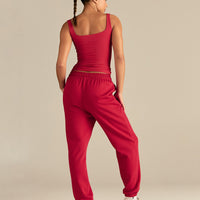 Smooth Contour Midi Square Neck Tank | Candy Apple