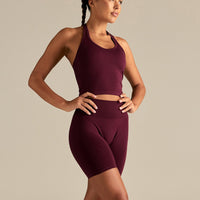 Define 2.0 Seamless Scrunch 6" Shorts | Merlot