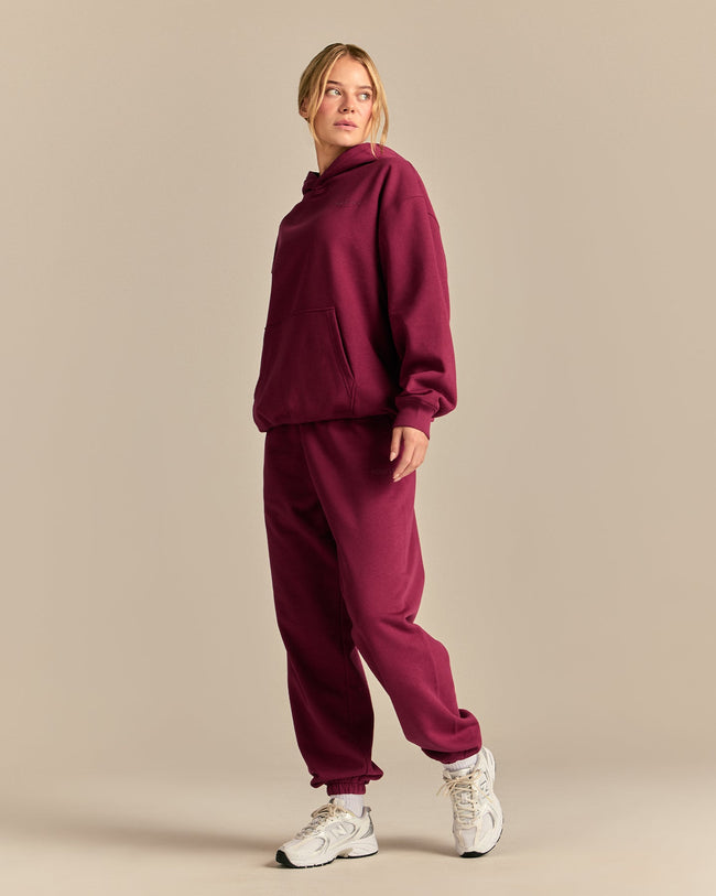 Comfort Oversized Wellness Hoodie | Deep Berry (3/6)