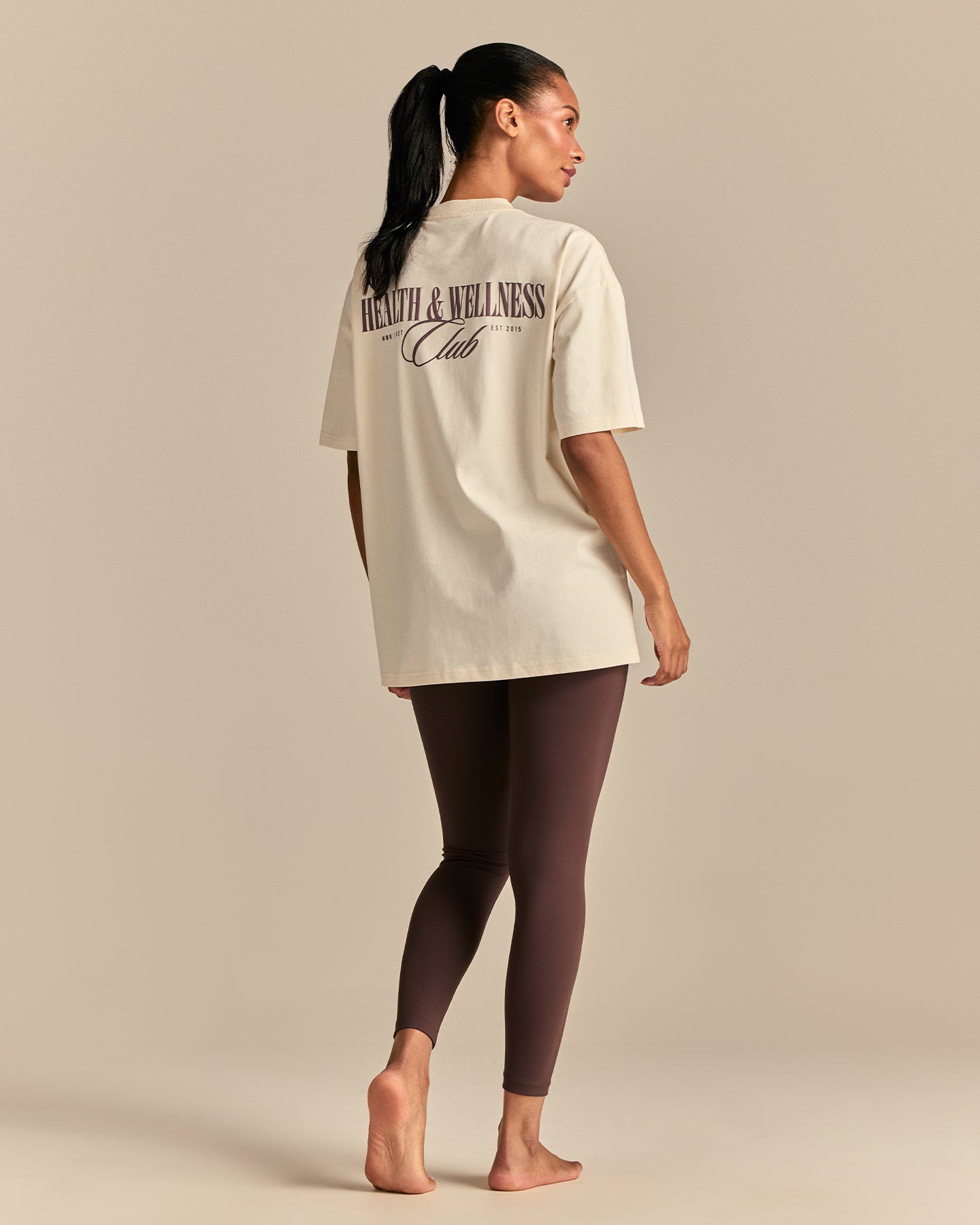 Comfort Oversized Wellness Short Sleeve T-Shirt | Coconut White (4/6)