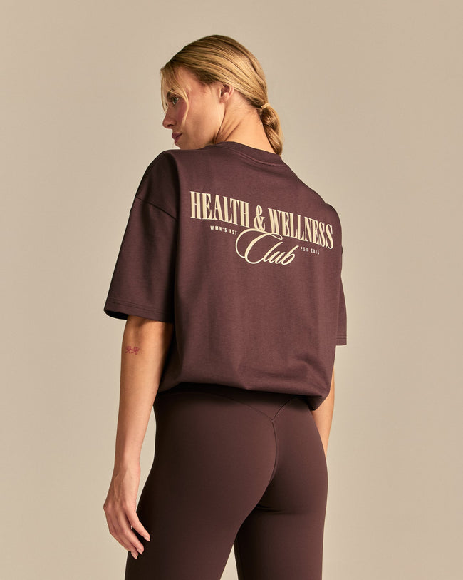 Comfort Oversized Wellness Short Sleeve T-Shirt | Cocoa Powder (4/6)