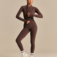 FormFlex Long Sleeve Zip Through Jacket | Cocoa Powder (4/6)