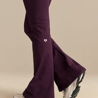 Power High Waist Flared Leggings | Blackberry (4/6)