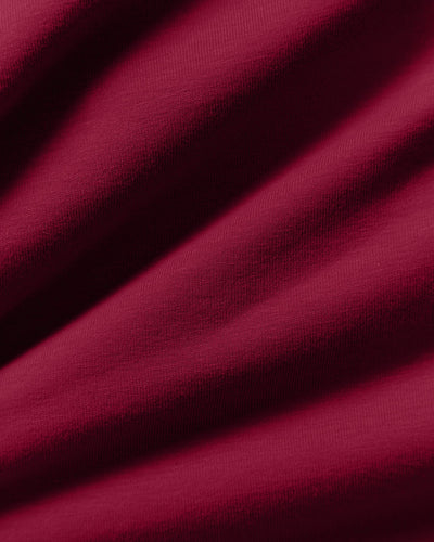 Comfort Lightweight Henley Sweat | Deep Berry (5/6)