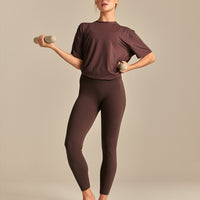 Comfort Oversized Hook Up T-Shirt | Cocoa Powder (6/6)