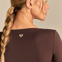 FormFlex Long Sleeve Wrap Top | Cocoa Powder (6/6)