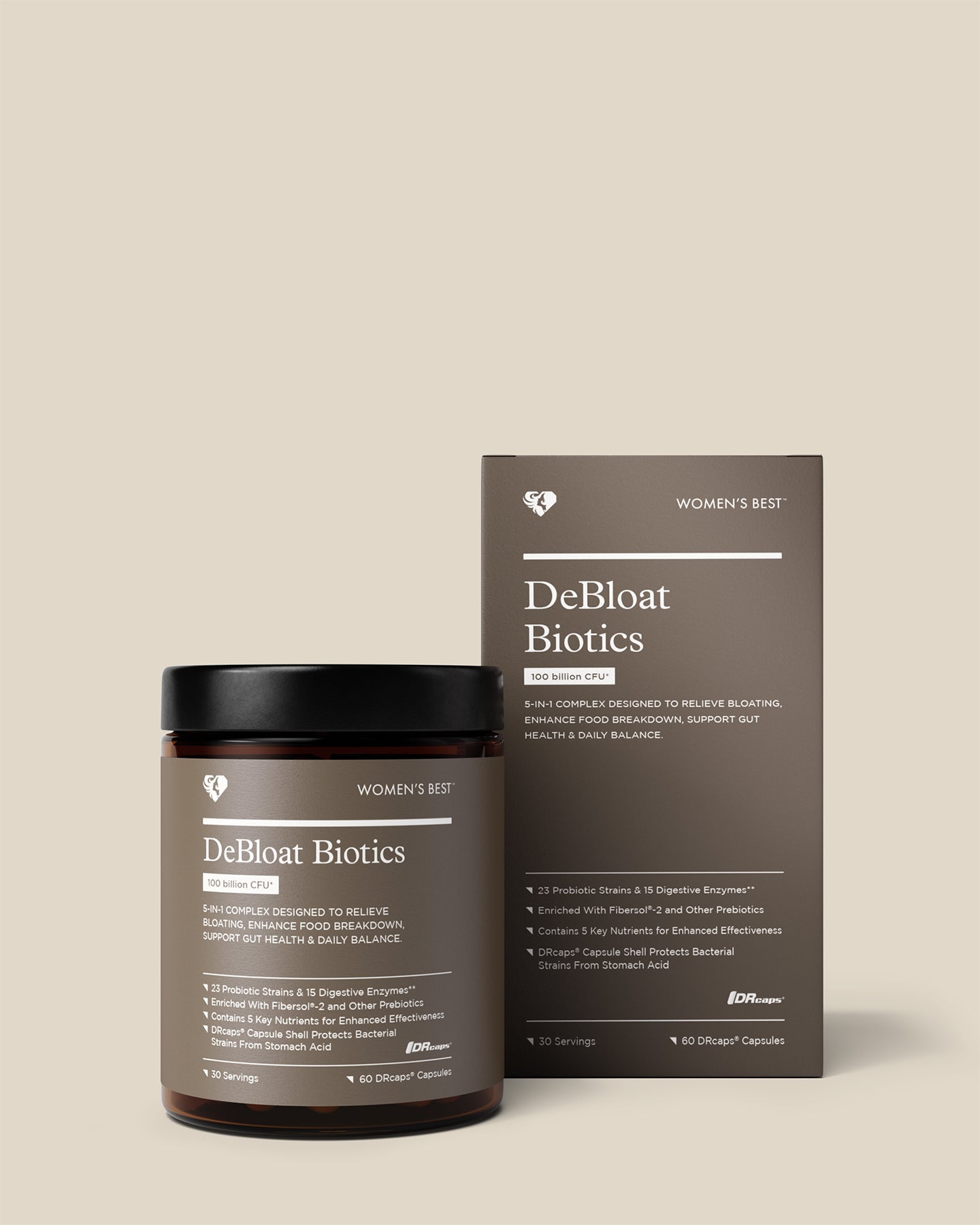 DeBloat Biotics Capsules (100 billion CFU)