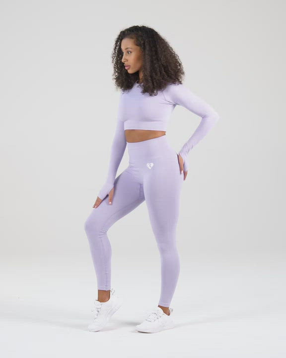 Renew Seamless Long Sleeve Top, Frosted Lilac – باور أب