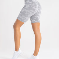 Camo Seamless Cycling Shorts | Grey