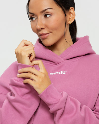Comfort Cropped Hoodie Heather Rose