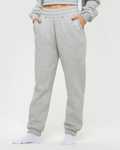Comfort Oversized Joggers Silver Grey Marl Women's Best
