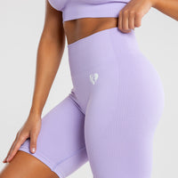 Power Seamless Cycling Shorts | Lilac