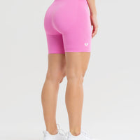 Power Seamless Cycling Shorts | Phlox Pink