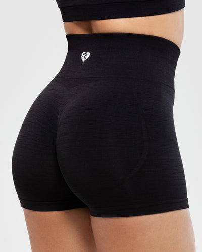 Sculpted Scrunch Shorts (Black) – IRONLABEL