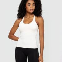 Essential Built-in Bra Tank | Off White