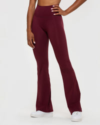 Essential Flared Leggings | Dark Cherry