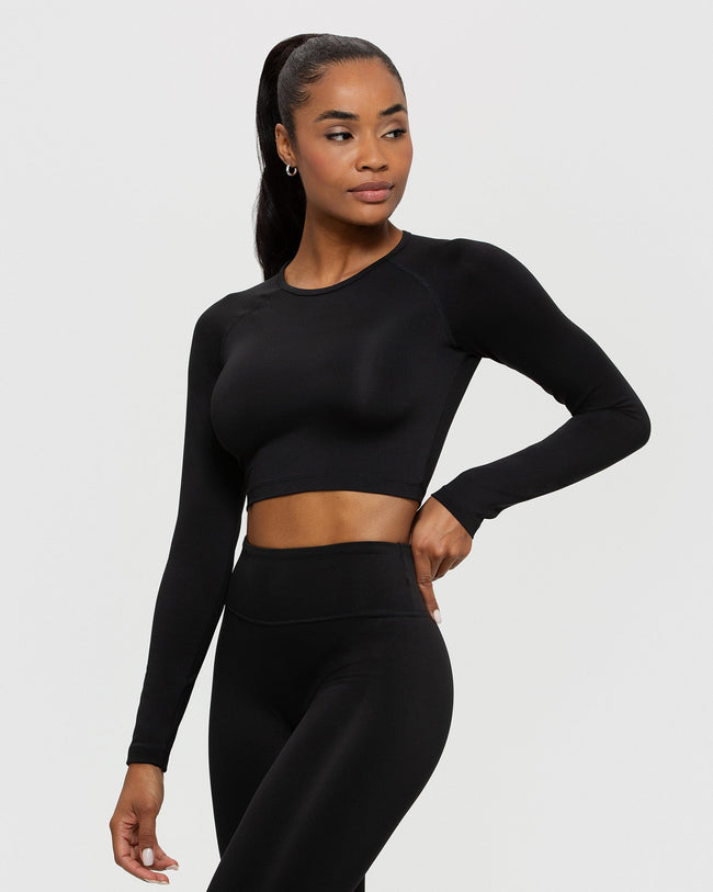 Black long sleeve half shirt 2025