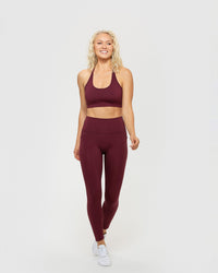 Essential Scoop-Neck Bralette | Dark Cherry