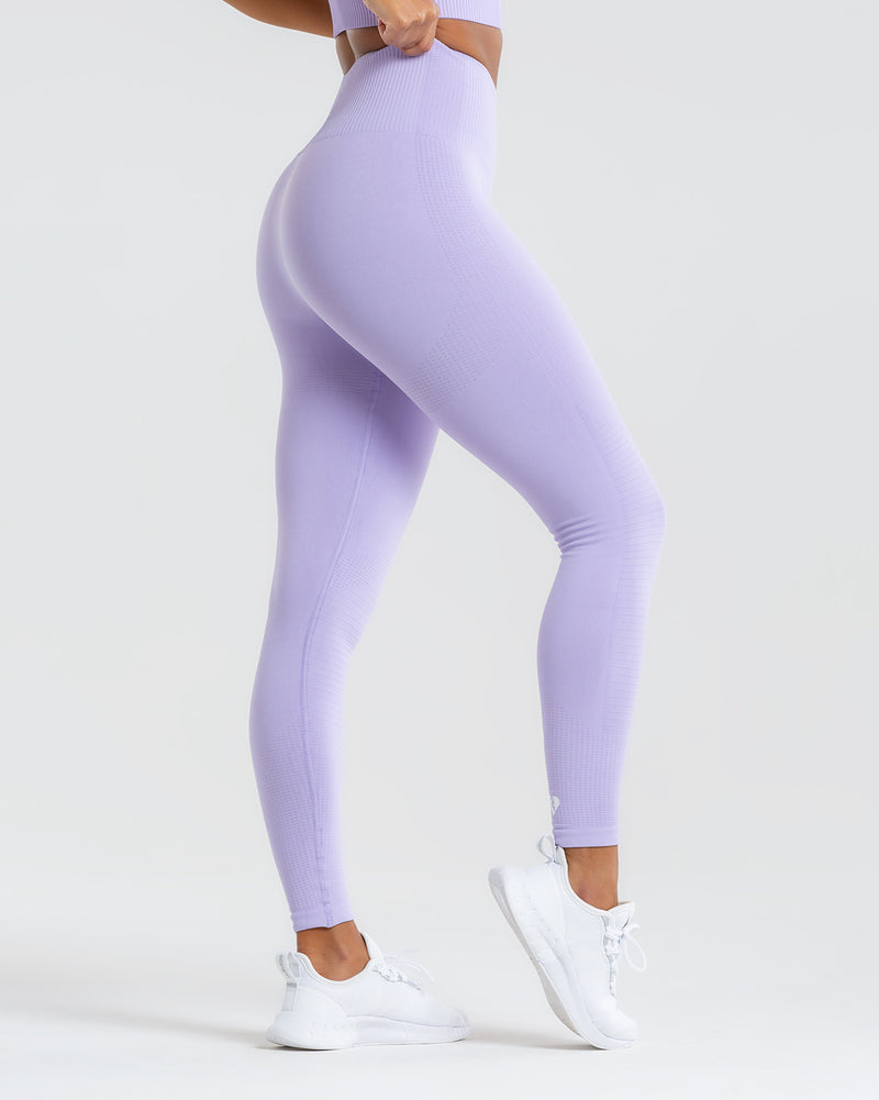 Lilac Melange Recycled Seamless Leggings – Just Strong