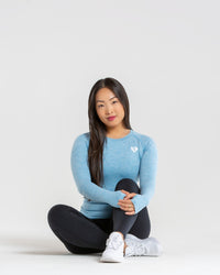 Move Seamless Long Sleeve Top | Blue Marl