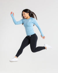 Move Seamless Long Sleeve Top | Blue Marl