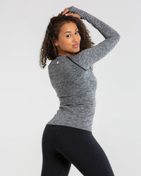 Move Seamless Long Sleeve Top | Grey Marl