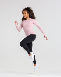 Move Seamless Long Sleeve Top | Light Pink Marl