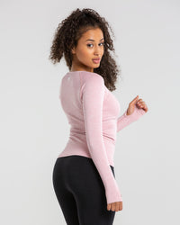 Move Seamless Long Sleeve Top | Light Pink Marl