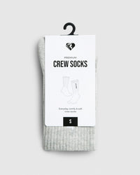 Crew Socks (1PK) | Silver Grey Marl