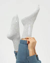 Crew Socks (1PK) | Silver Grey Marl
