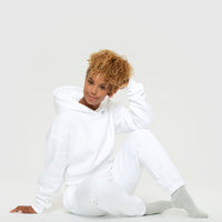 Comfort Oversized Joggers | White