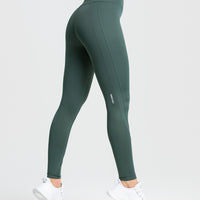 Hold High Waisted Leggings | Jungle Green