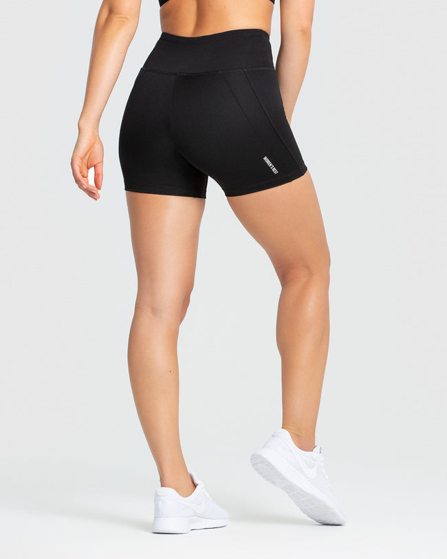 Hold High Waisted Shorts | Black