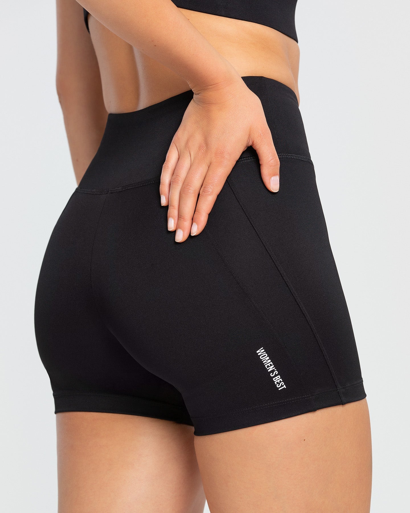 Hold High Waisted Shorts | Black