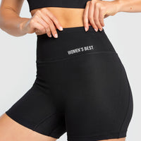 Hold High Waisted Shorts | Black