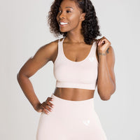 Power Seamless Sports Bra | Nude