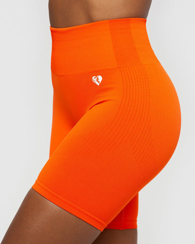 Orange cycling shorts best sale women's