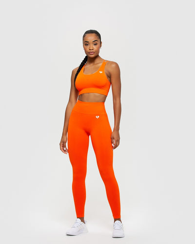 Smokey Orange Capri Women's Leggings - Digital Rawness Original
