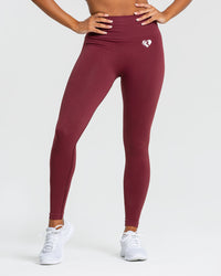 Power Seamless Leggings | Burgundy