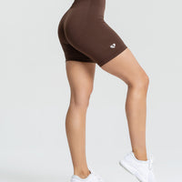 Power Seamless Cycling Shorts | Walnut Brown