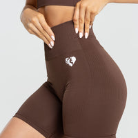 Power Seamless Cycling Shorts | Walnut Brown