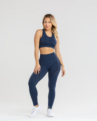 Renew Seamless Sports Bra | Moonlight Navy