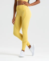 Women's Yellow and Golds Leggings - Roots