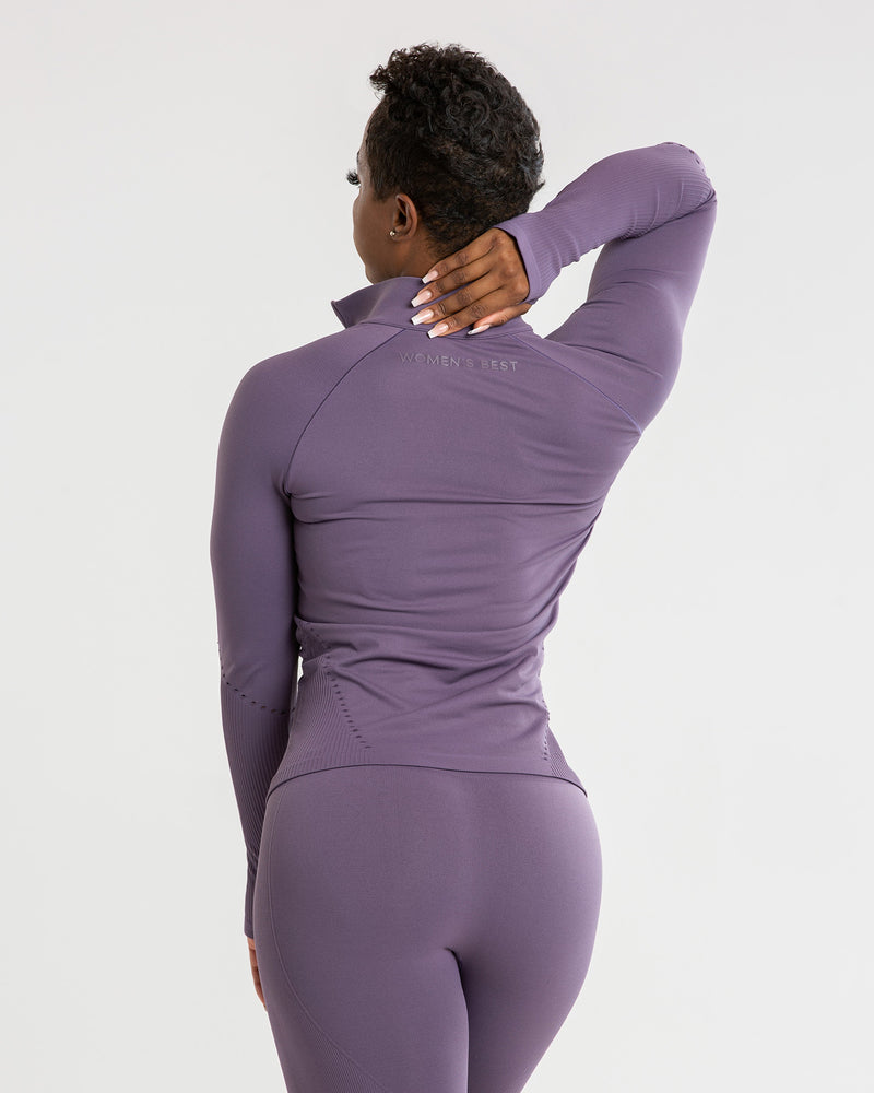 Renew Seamless Long Sleeve Top, Frosted Lilac – باور أب