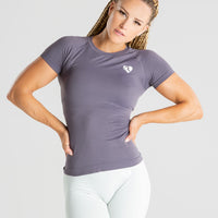 Power Seamless T-Shirt | Charcoal