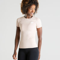 Power Seamless T-Shirt | Nude